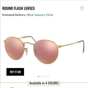 Ray Ban Round flash lenses